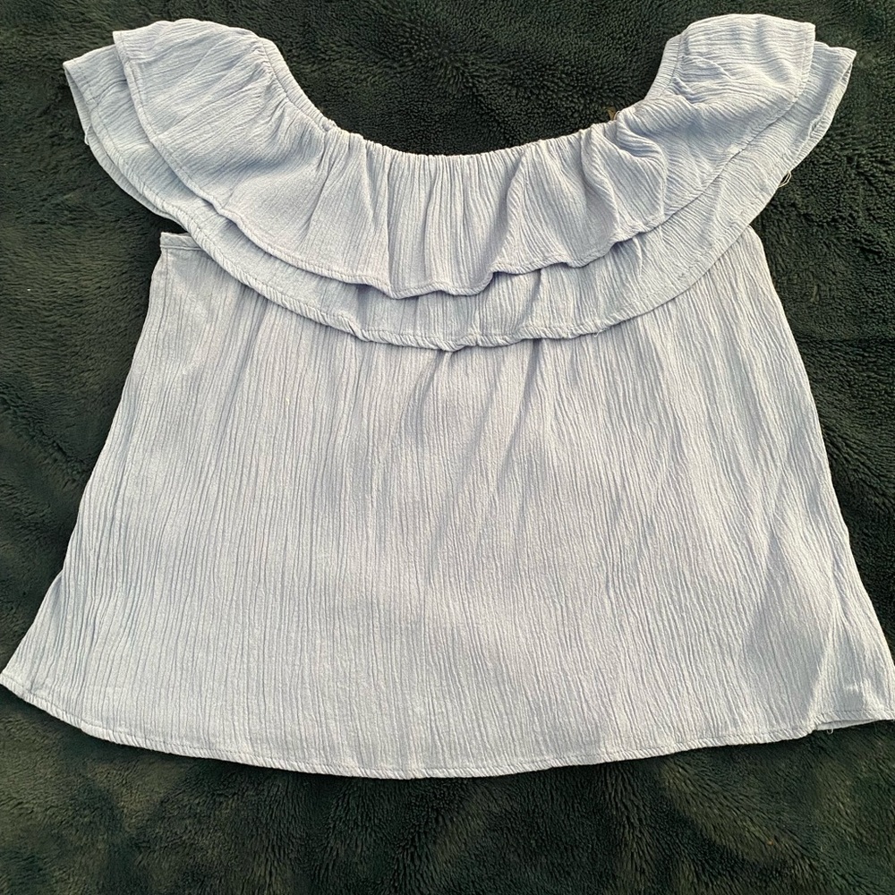 Flowy and fun blue summer top